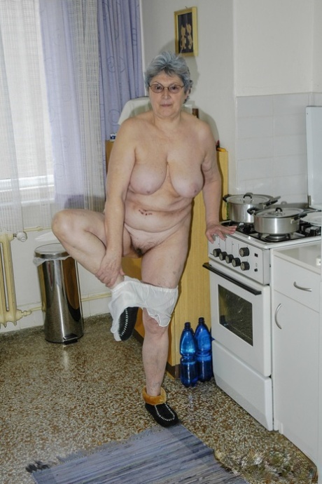 old women removing panties